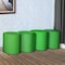 Regency Logan Round Vinyl Ottoman (Set of 4)- Envy Green N6262EG4PK - alternate 3